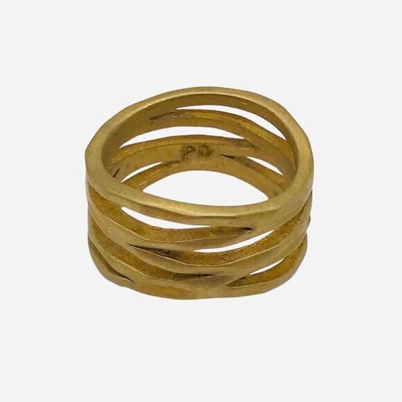 Premier Designs "Down To The Wire" Matte Ring Size 10.5 - Picture 3 of 6